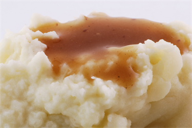 mashed potato with gravy