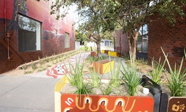 Dancing with Creation - ringwood east laneway and planter box