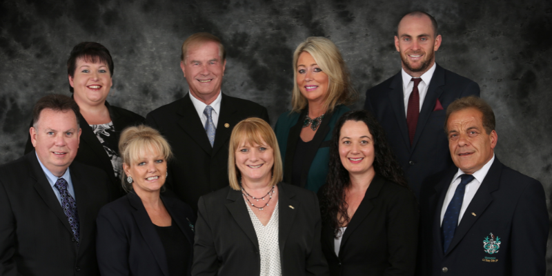 Group photo of 9 of the Councillors who served during the 2012 - 2016 Council term