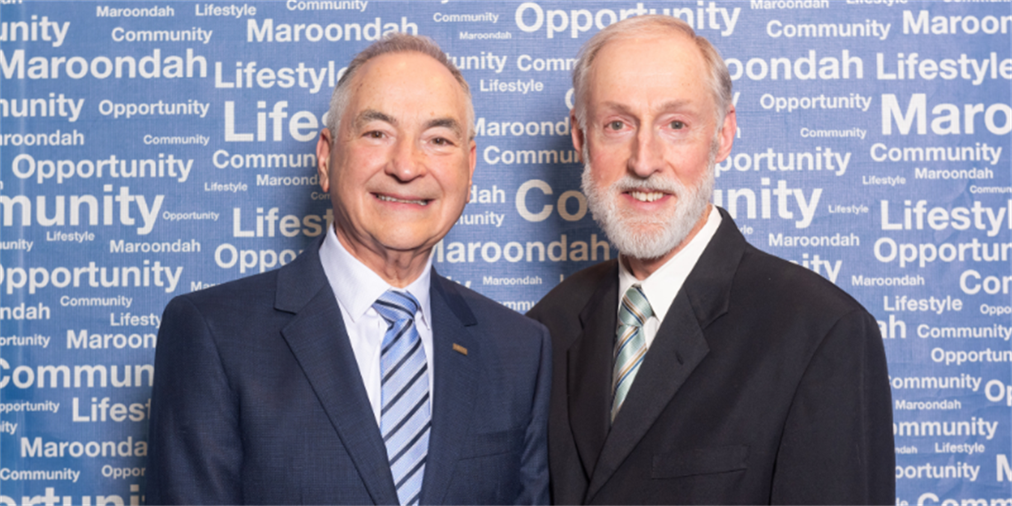 Freeman of the City Bernie Capicchiano and Graeme Lorimer.