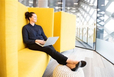 BizHub Coworking person smiling