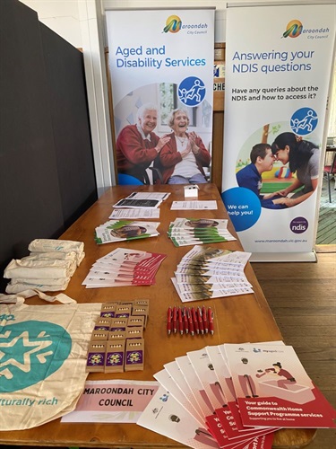 NDIS stall at MMIGP health check day