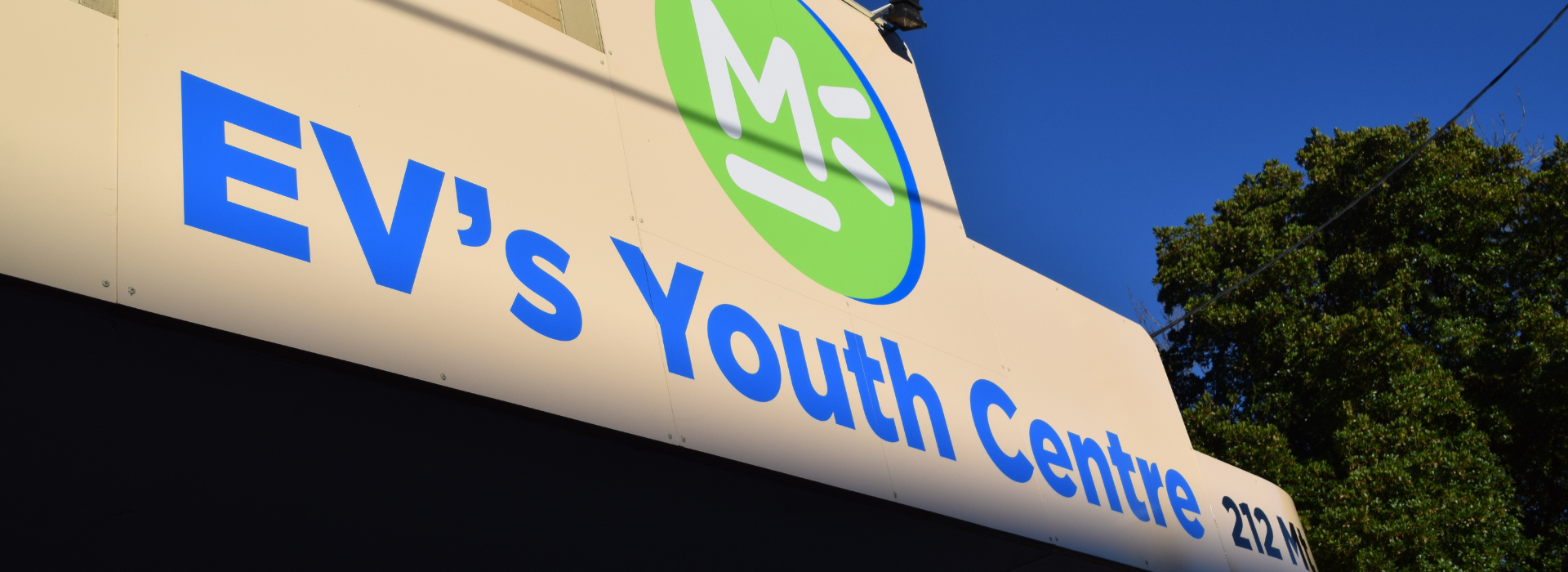 EV's Youth Centre building signage