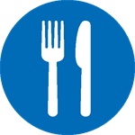 Meals dinner plate icon