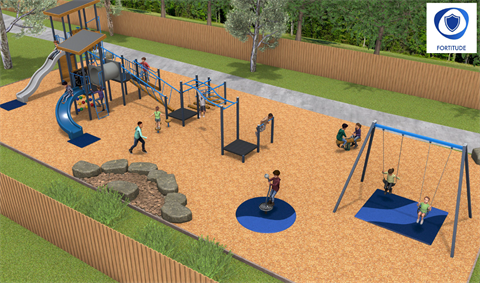 Bungalook Reserve playspace render
