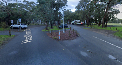 North-east carpark at HE Parker reserve