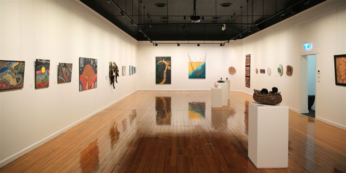 Mullum Mullum Community Blak Arts - Exhibition in Gallery 1 at Maroondah Federation Estate Gallery, 2023