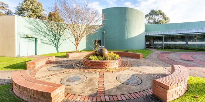 courtyard and garden at MFE