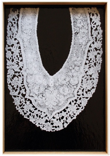 Glass Lace Collar - oval