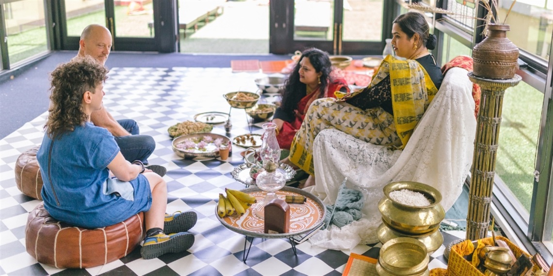 Anindita Banerjee, Bhiktoria’s Secrets, 2022, interactive performance installation. Photograph by Karan Mistry 