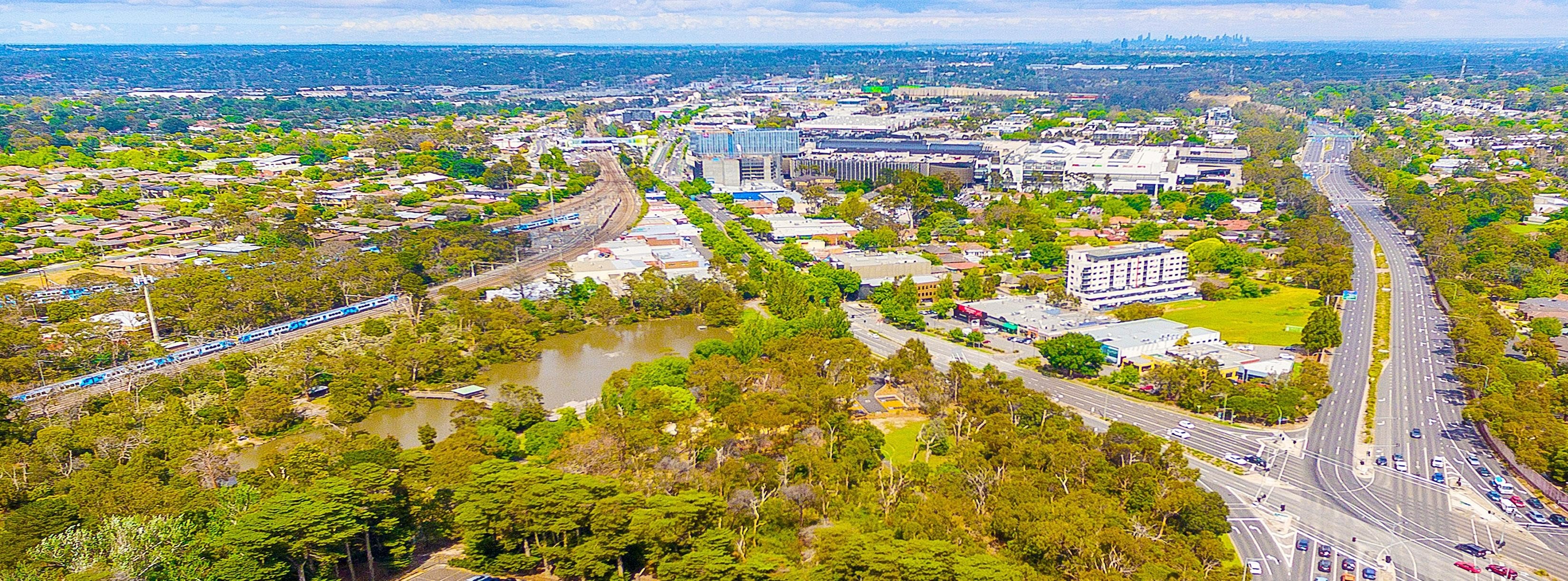 Drone image of Maroondah