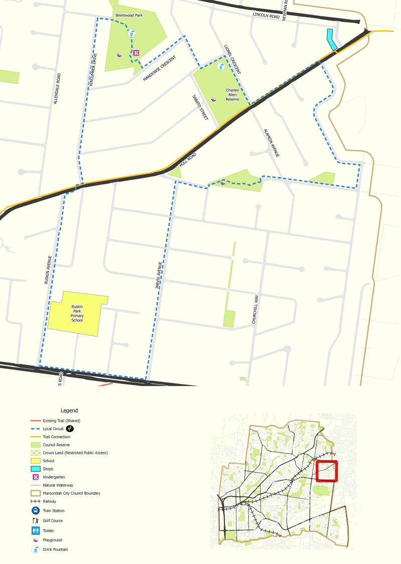 Ruskin Park walking route.gif