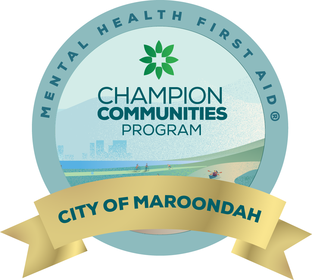 Champion Communities Program Badge for the City of Maroondah