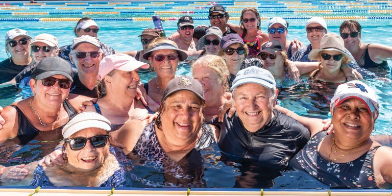 people in pool