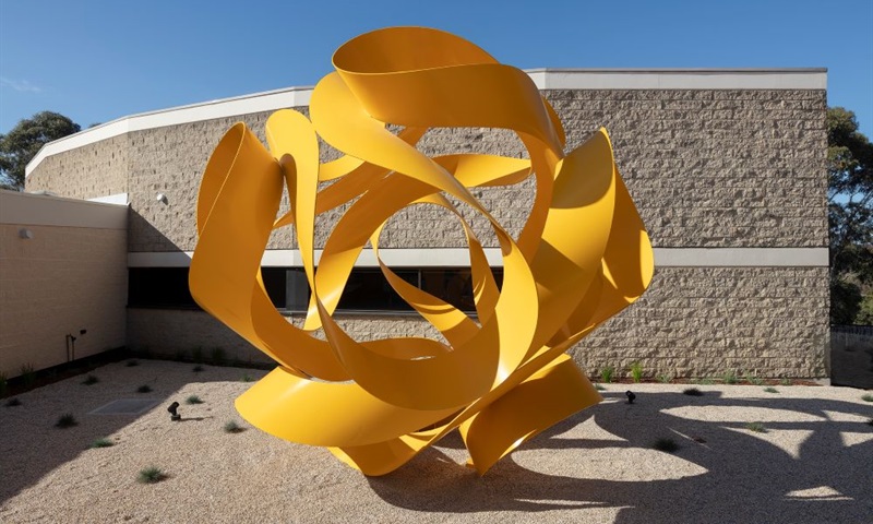 Cassini artwork outside Karralyka building