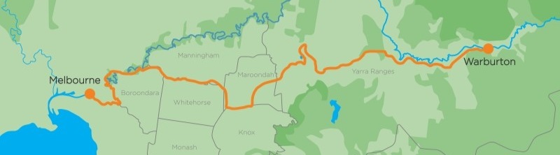 The Melbourne to Warburton trail