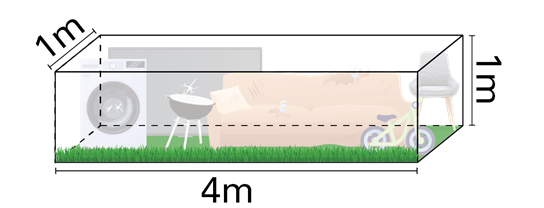 Double hard waste collection dimensions